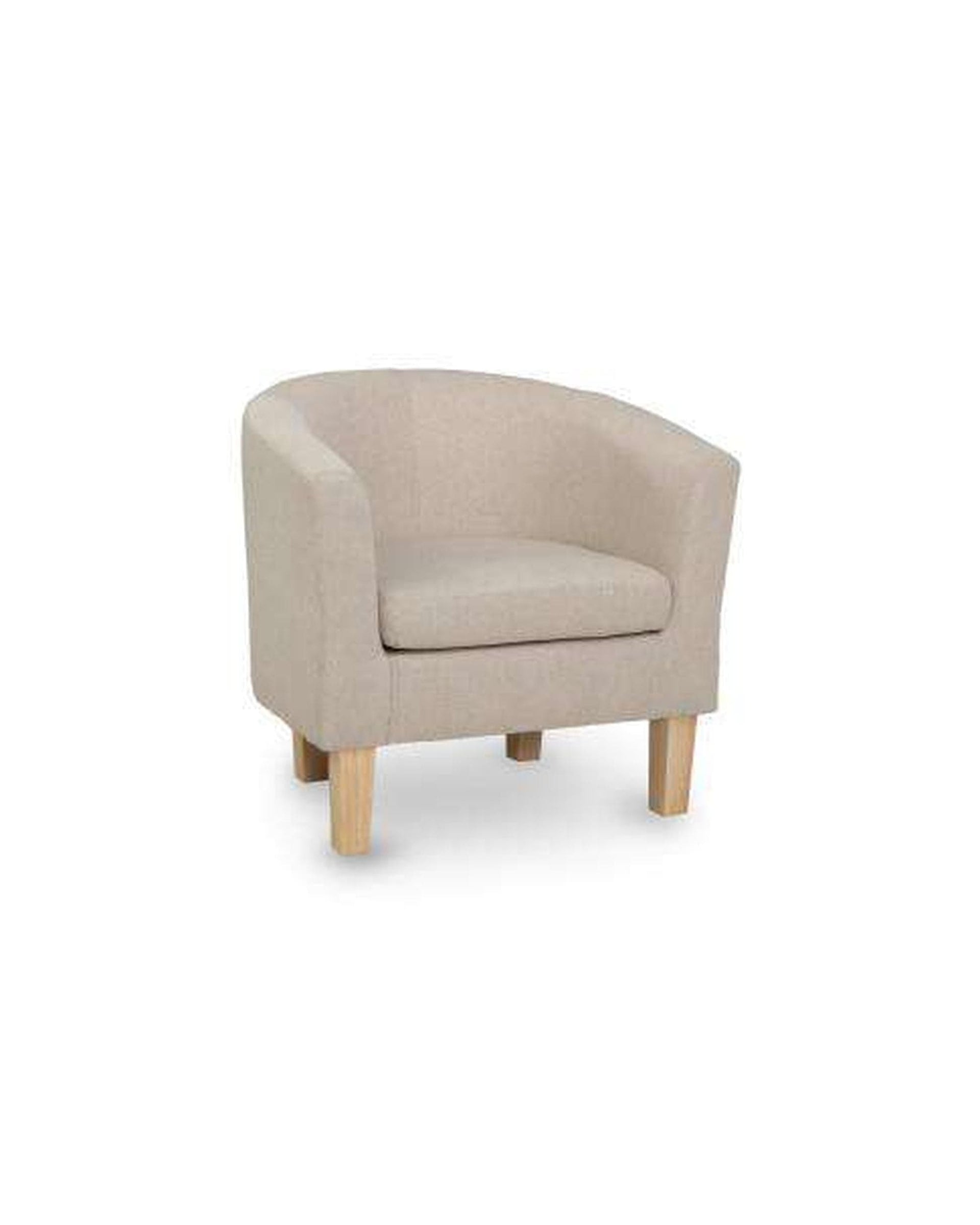 Artiss Accent Chair Armchair Lounge Chair Tub Accent Armchairs Fabric Sofa Chairs Wooden