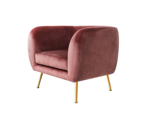 Artiss Accent Chair Armchair Lounge Sofa Arm Chair Accent Chairs Armchairs Couch Velvet Pink