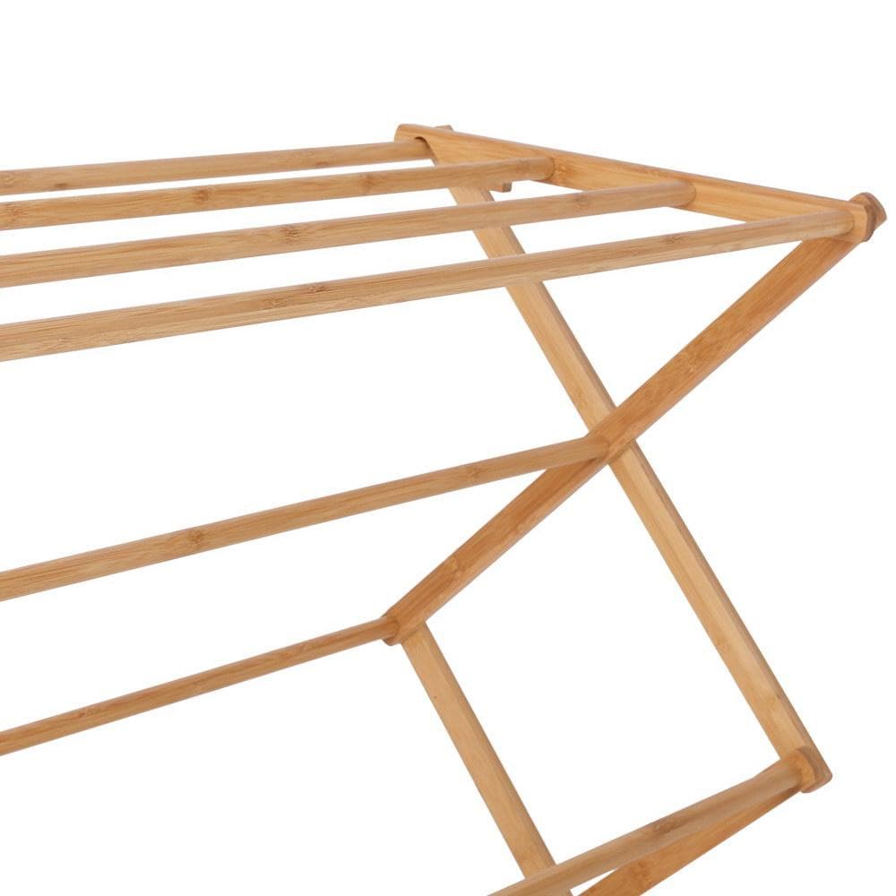 Artiss Shoe Rack Bamboo Clothes Dry Rack Folable Towel Hanger Laundry Drying