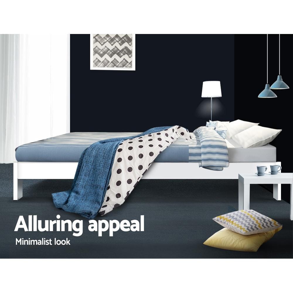 Artiss Base Bed Frame King Size Wooden Bed Base Timber Foundation Mattress Platform