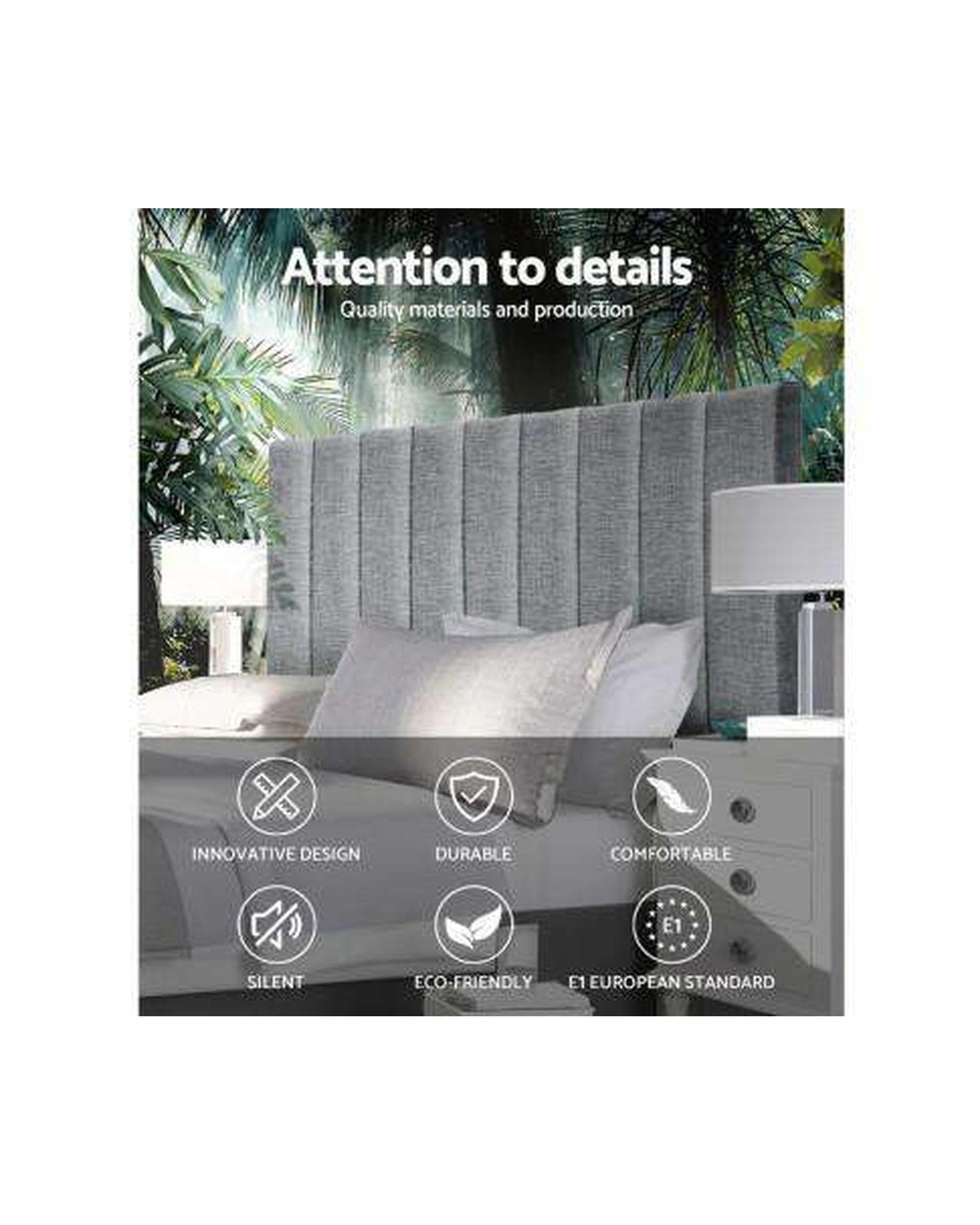Artiss Bedhead Bed Head SALA Headboard for Base Frame Velvet Fabric
