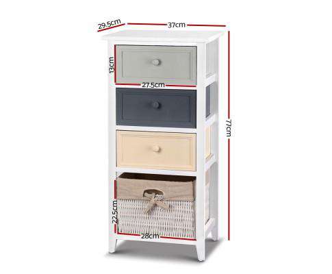 Artiss Chest of Drawers Bedroom Storage Cabinet - White