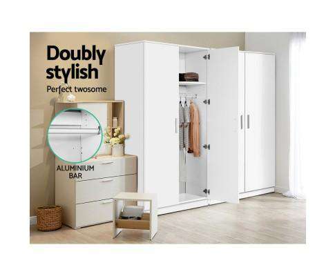 Artiss Chest of Drawers Bedroom Wardrobe - White