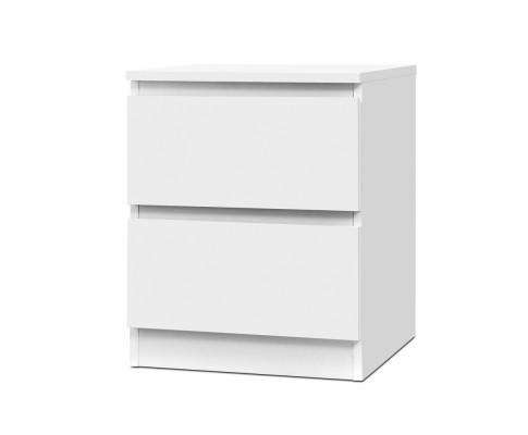 Artiss Bedside Table Bedside Table Cabinet Lamp Side Tables Drawers Nightstand Unit White