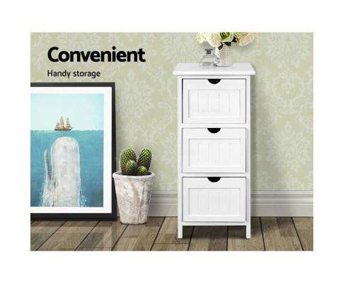 Artiss Bedside Table Bedside Table - White