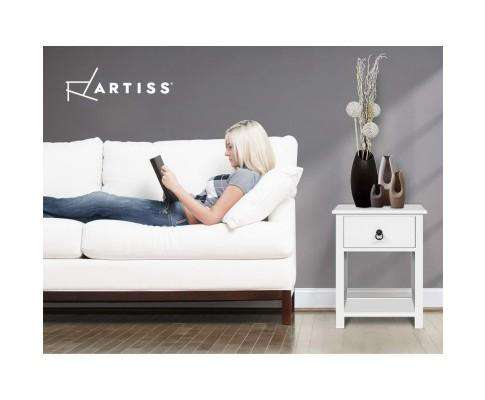 Artiss Bedside Table Bedside Tables- Twin Pack