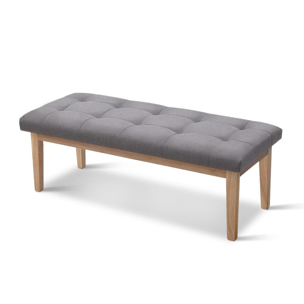 Artiss Accent Chair Bench Bedroom Benches Ottoman Upholstered Fabric Chair Foot Stool 120cm