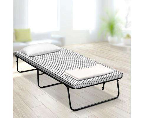 Artiss Portable Mattress Compact Foldable Bed - White