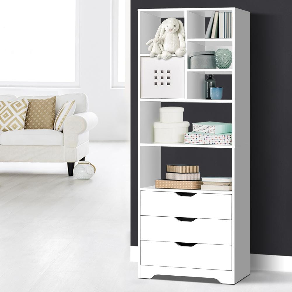 Artiss Chest of Drawers Display Drawer Shelf - White