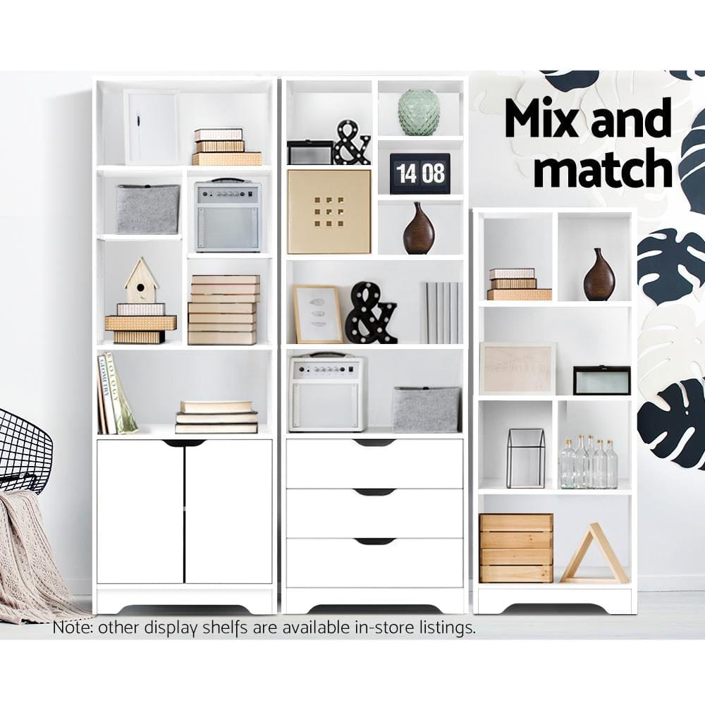 Artiss Chest of Drawers Display Drawer Shelf - White
