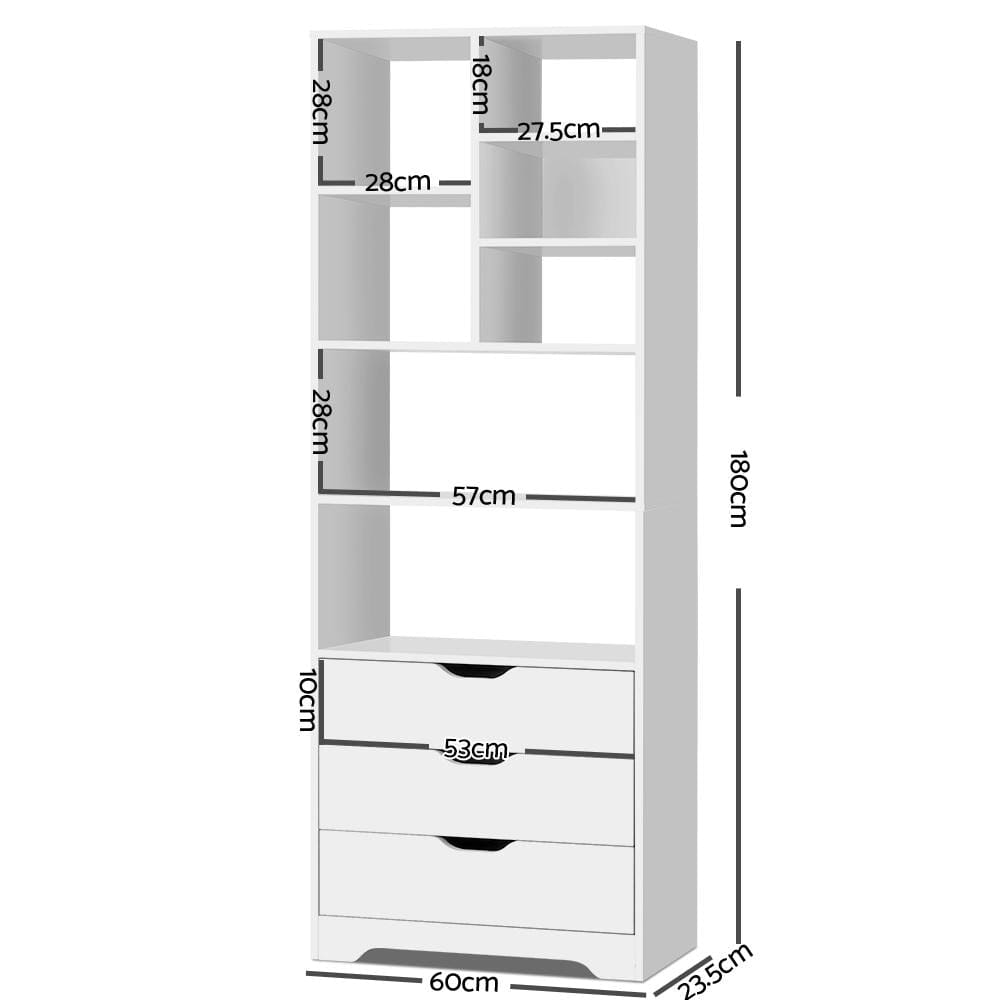 Artiss Chest of Drawers Display Drawer Shelf - White