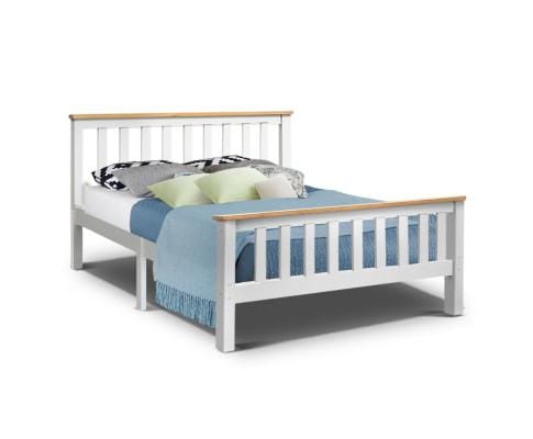 Artiss Bedframe Double Full Size Wooden Bed Frame PONY Timber Mattress Base Bedroom Kids