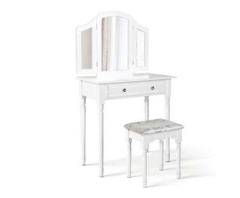 Artiss Dressing Table Dressing Table Stool Mirror Drawer Makeup Jewellery Cabinet Organizer