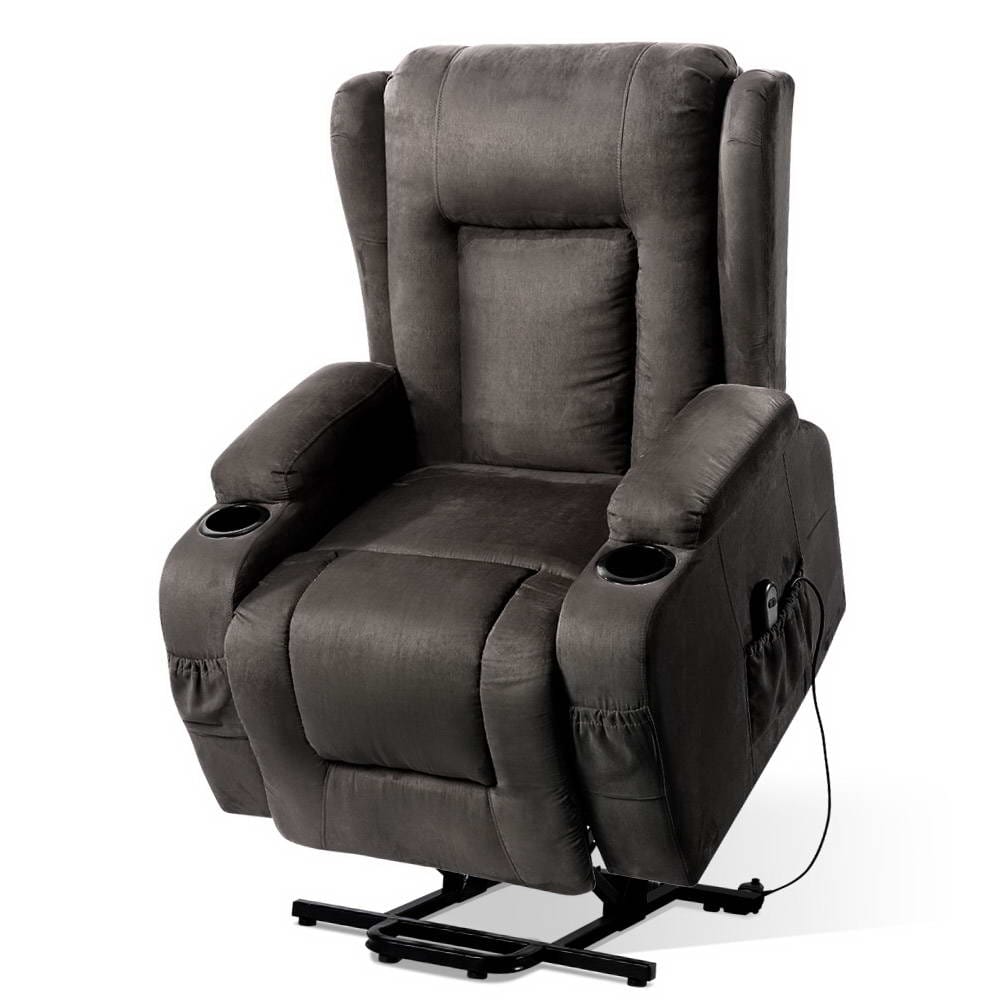 Artiss Massage Chair Electric Recliner Chair Lift Heated Massage Chairs Fabric Lounge Sofa