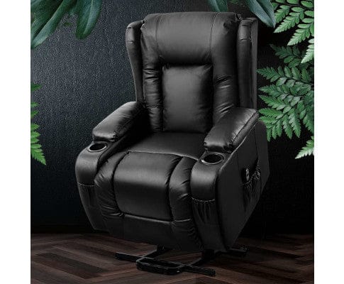 Artiss Massage Chair Electric Recliner Chair Lift Heated Massage Chairs Lounge Sofa Leather
