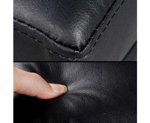 Artiss Ottoman Faux PU Leather Storage Ottoman - Black