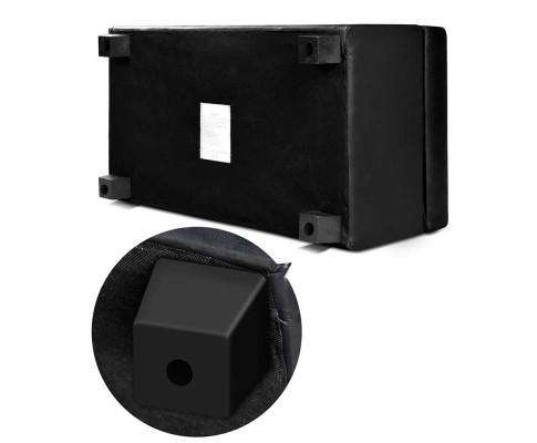 Artiss Ottoman Faux PU Leather Storage Ottoman - Black