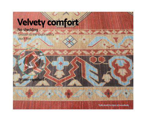Artiss Rugs Floor Rugs Carpet 160 x 230 Living Room Mat Rugs Bedroom Large Soft Red