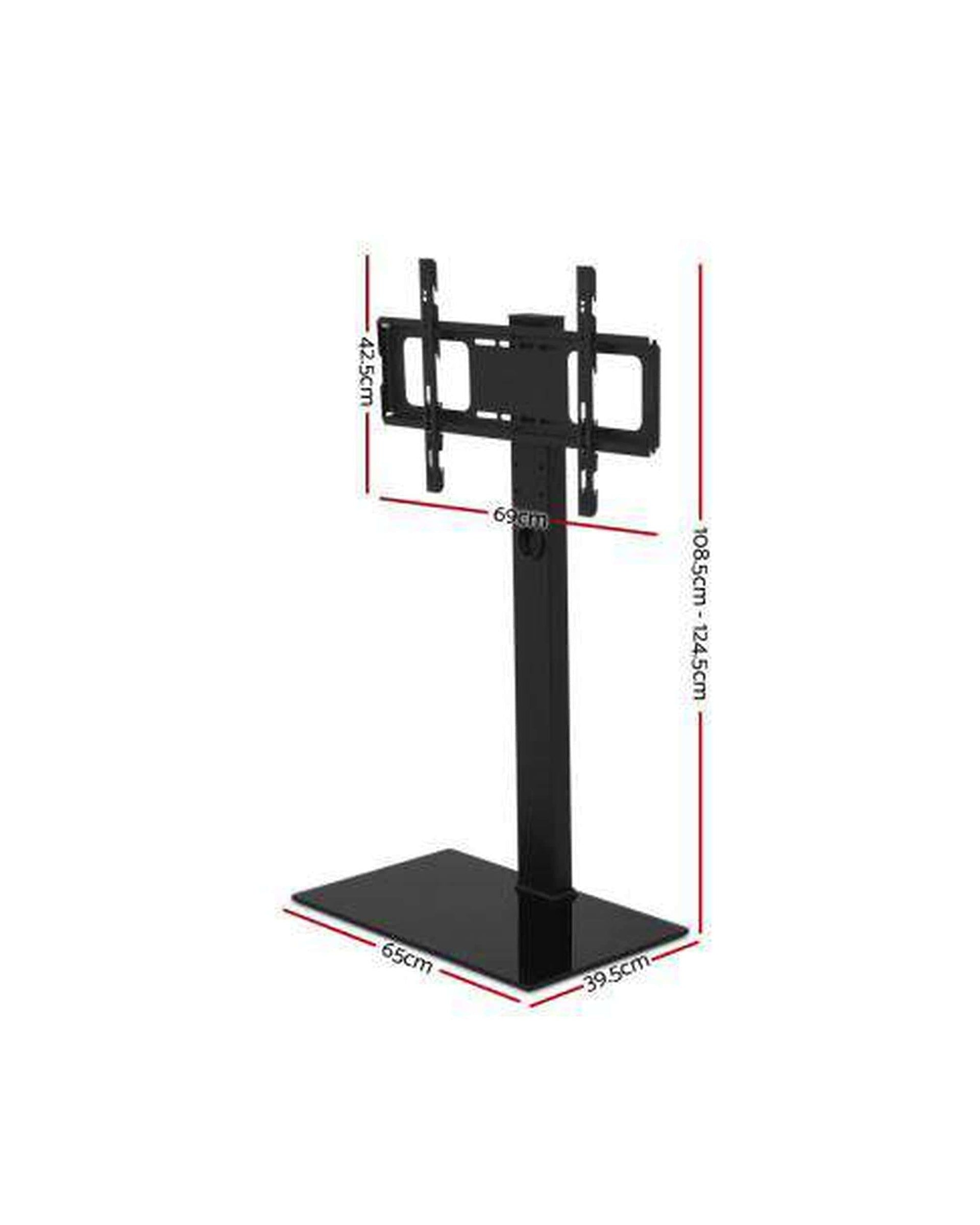 Artiss TV Accessories Floor TV Stand Brakcket Mount Swivel Height Adjustable 32 to 70 Inch Black