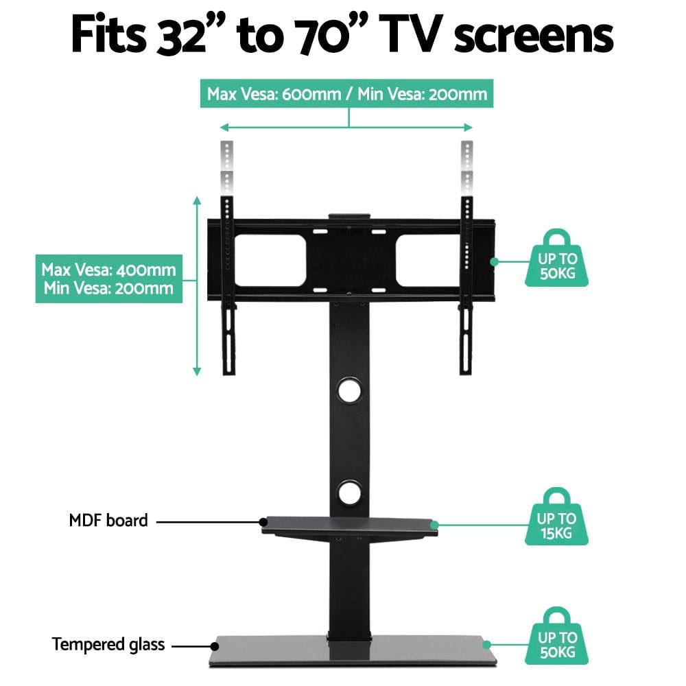 Artiss TV Accessories Floor TV Stand with Bracket Shelf Mount