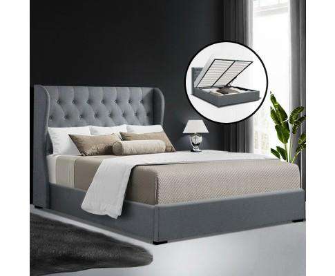 Artiss Bedframe Gas Lift Bed Frame - Grey