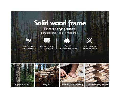 Artiss Bedframe Gas Lift Bed Frame - Grey