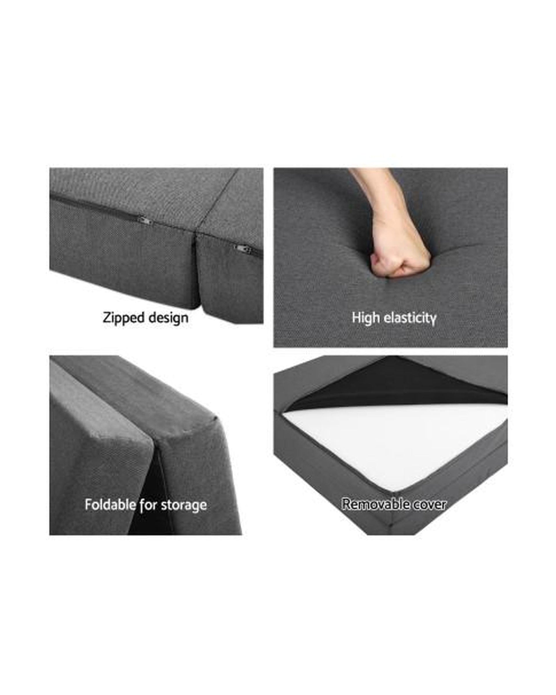 Artiss Portable Mattress Giselle Bedding Folding Foam Portable Mattress