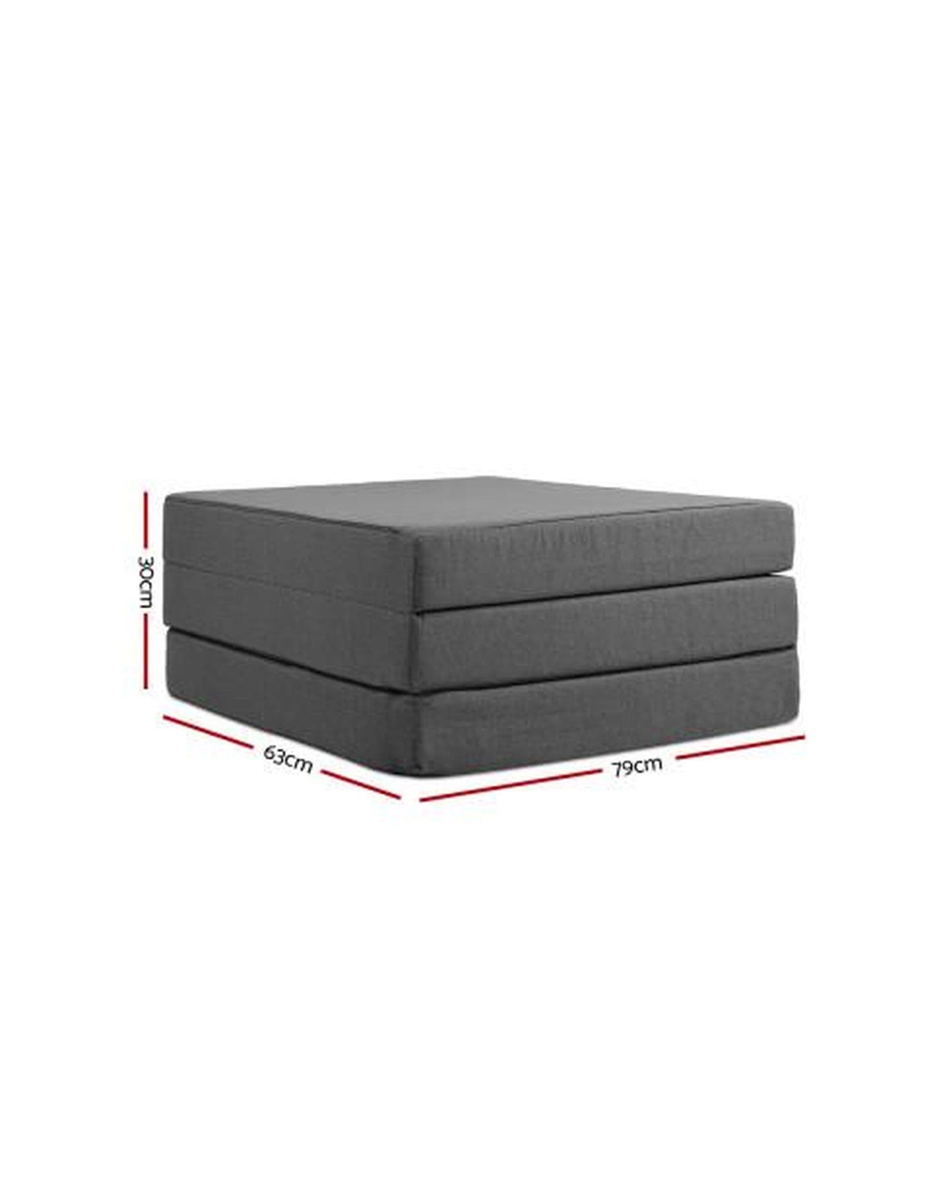 Artiss Portable Mattress Giselle Bedding Folding Foam Portable Mattress