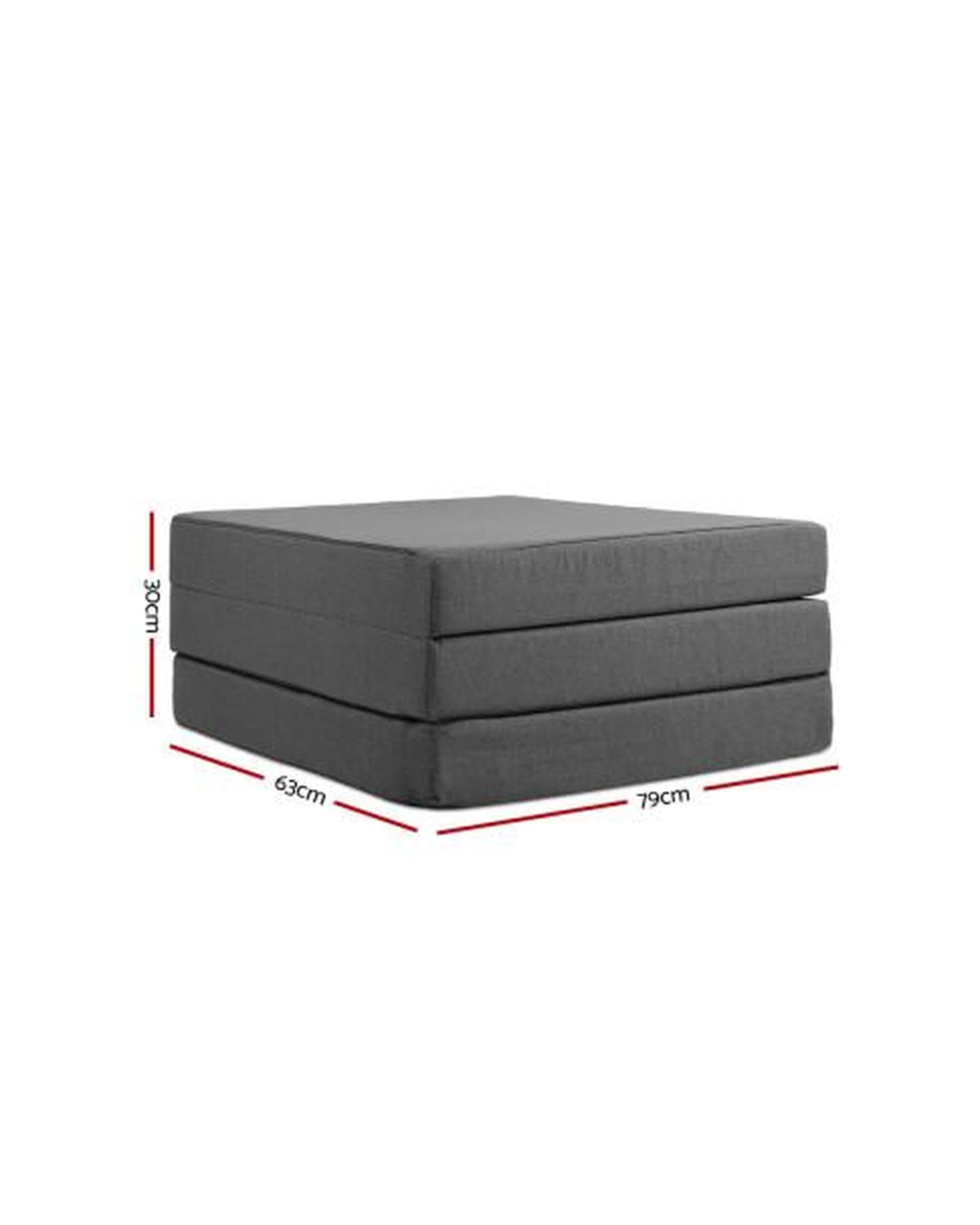 Artiss Portable Mattress Giselle Bedding Folding Foam Portable Mattress