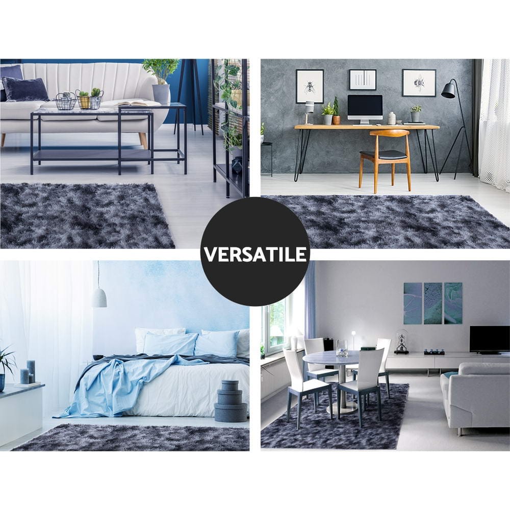 Artiss Rugs Gradient Floor Rug Shaggy Rugs 140x200cm Large Carpet Soft Area Bedroom