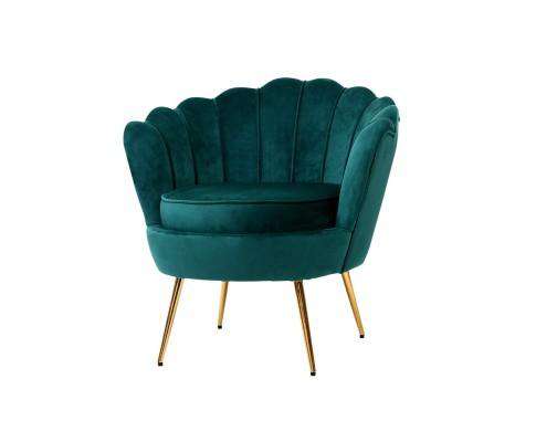 Artiss Accent Chair Green Accent Retro Velvet - 3 Colours