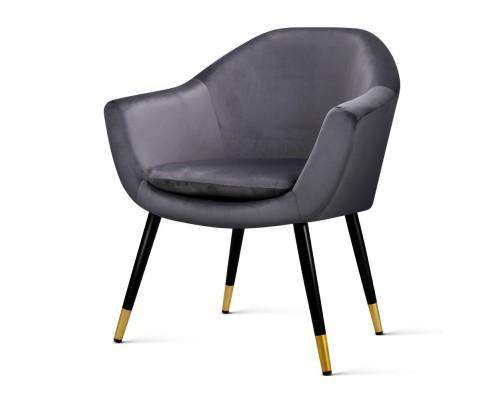 Artiss Accent Chair Grey Retro Accent Chair