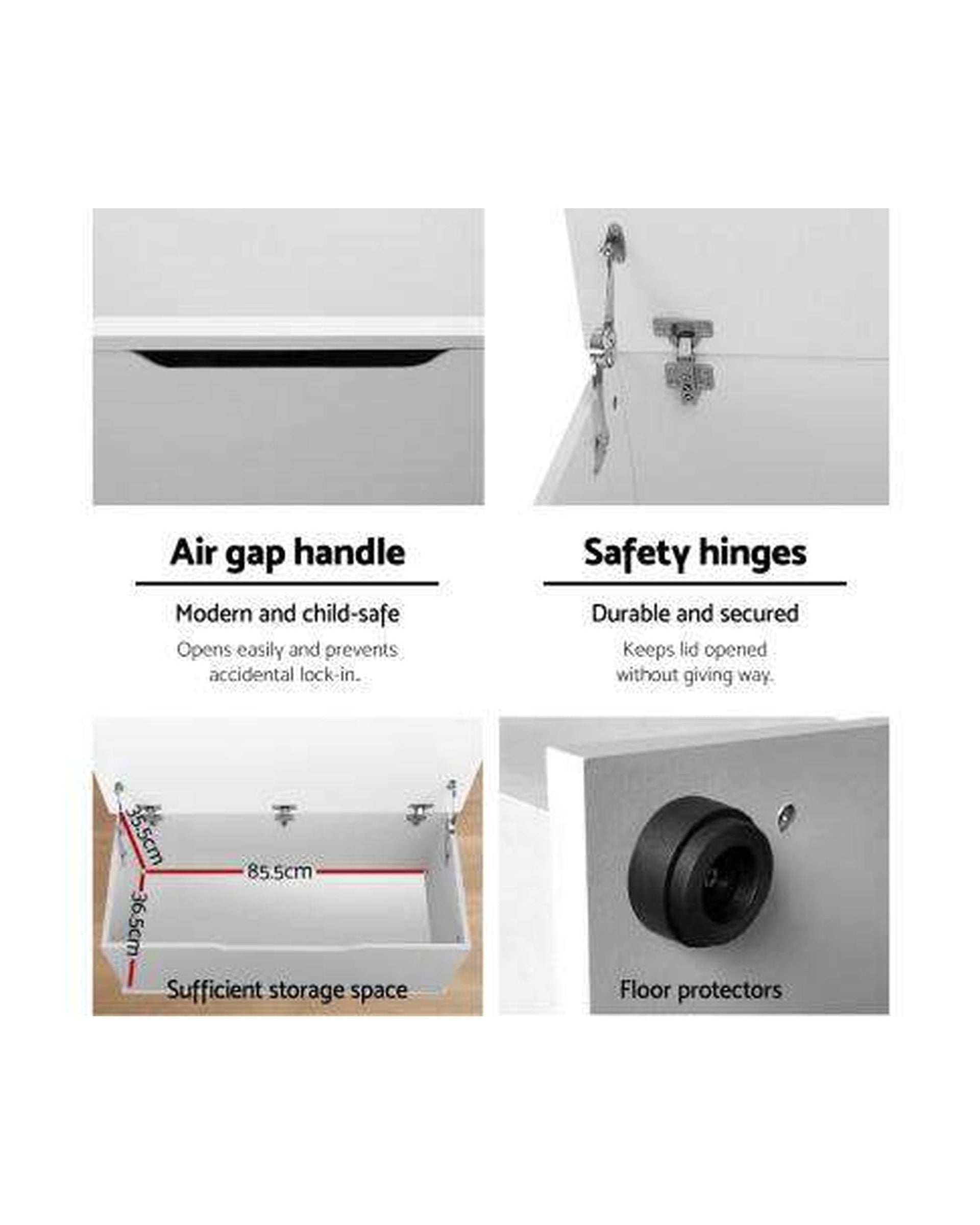 Artiss Ottoman Keezi Blanket Box Kids Toy Storage Ottoman Chest Cabinet Clothes Bench Children