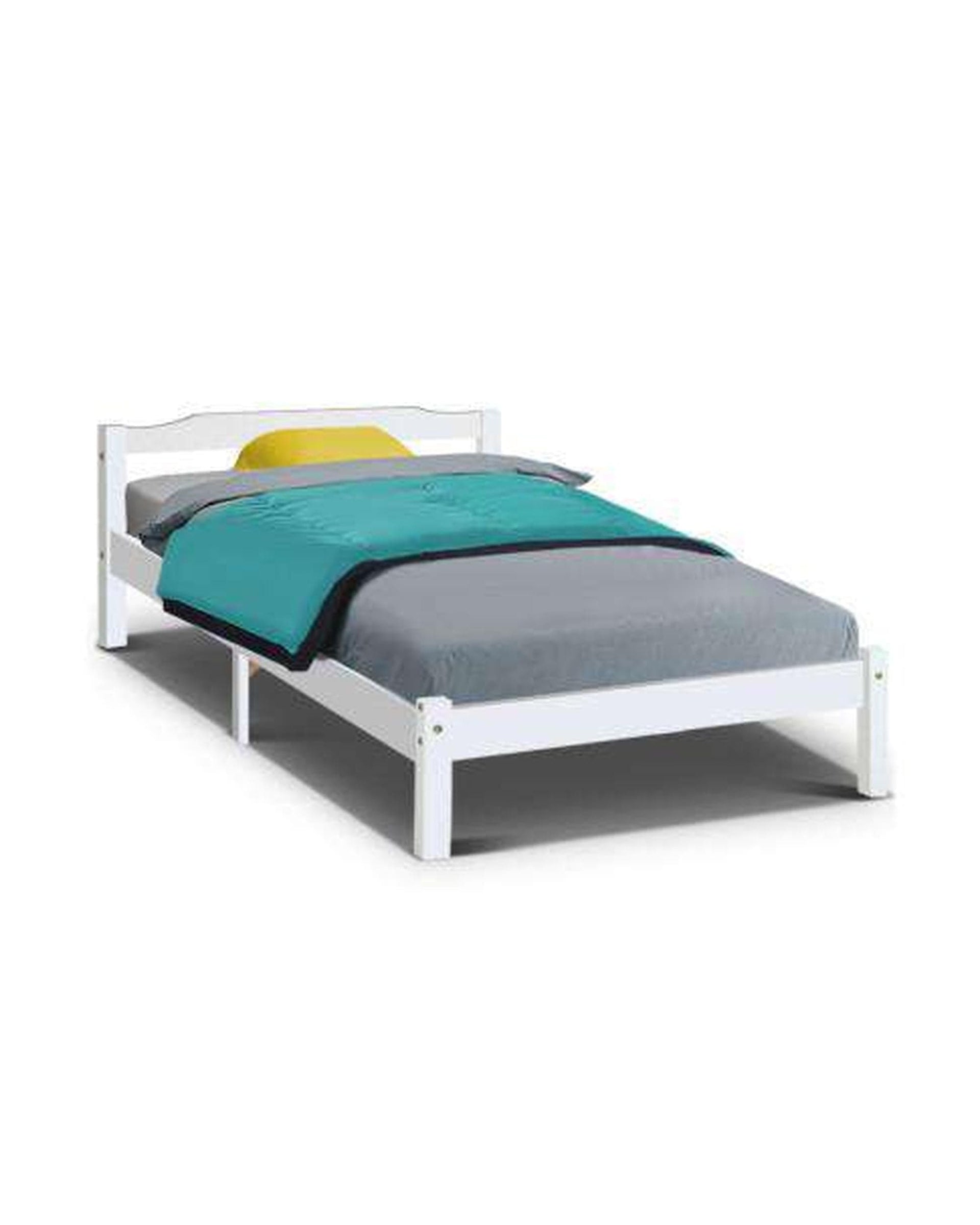 Artiss Bedframe King Single Size Wooden Bed Frame Mattress Base Timber Platform White