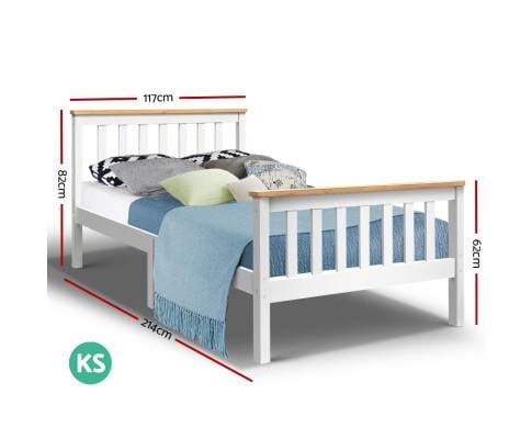 Artiss Bedframe King Single Wooden Bed Frame Timber Kids Adults