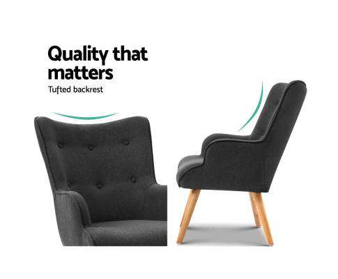 Artiss Accent Chair LANSAR Lounge Accent Chair