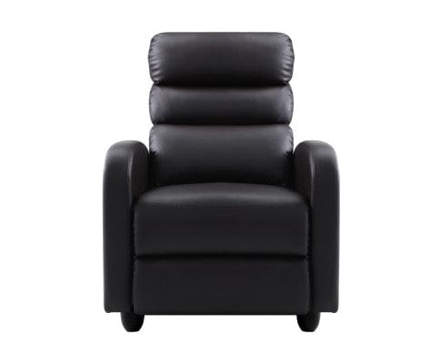 Artiss Massage Chair Luxury Recliner Chair Chairs Lounge Armchair Sofa Leather Cover Brown