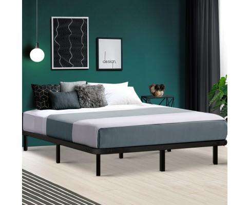 Artiss Base Metal Bed Base - Black
