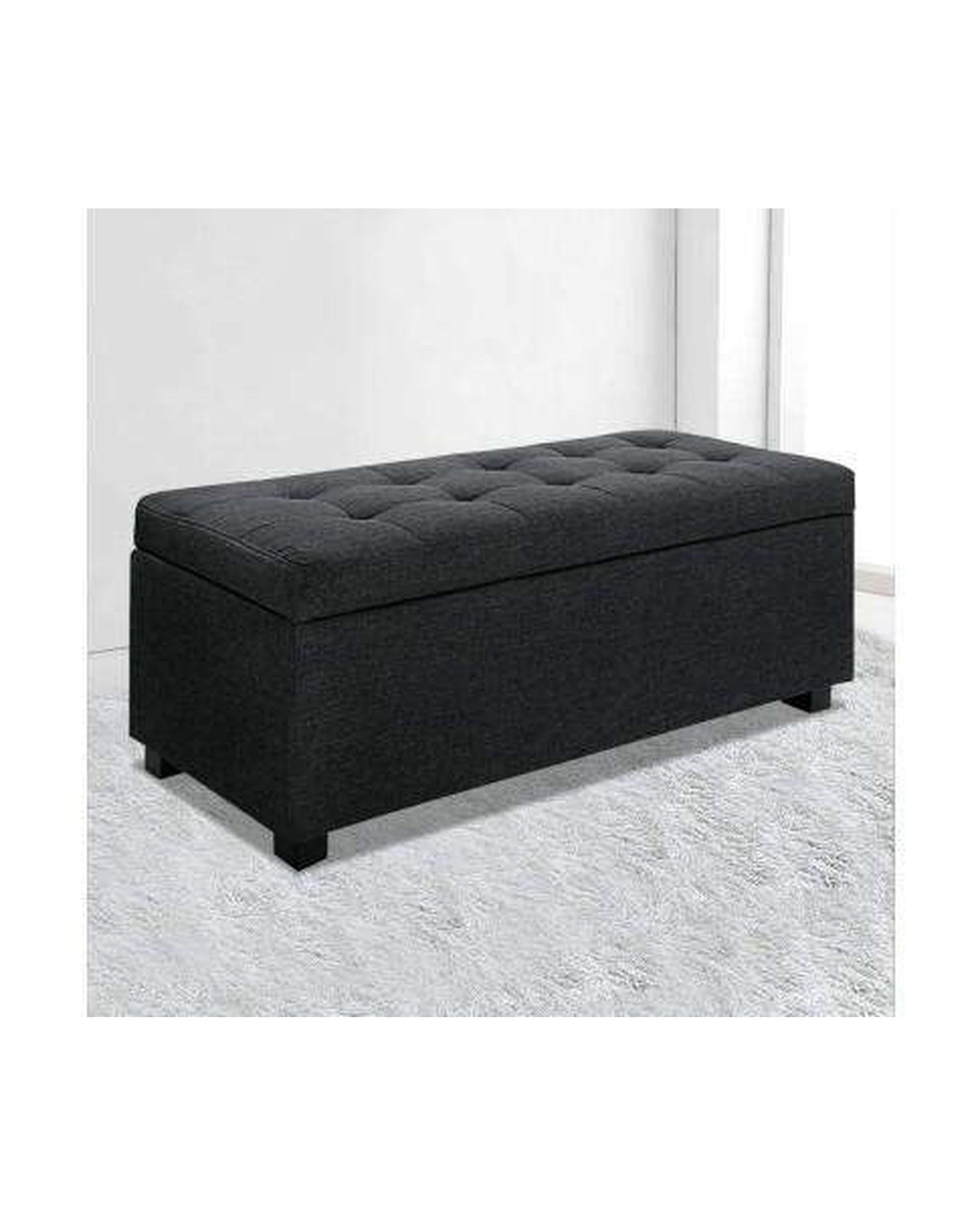 Artiss Ottoman Premium Storage Ottoman - Charcoal