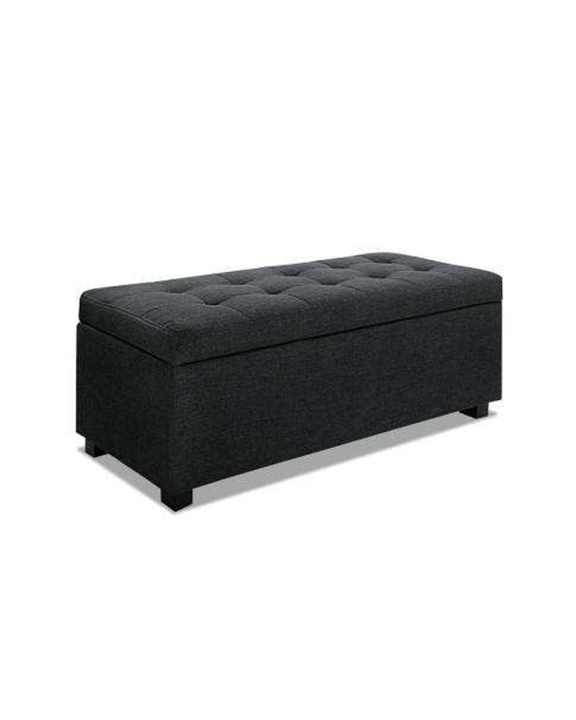 Artiss Ottoman Premium Storage Ottoman - Charcoal