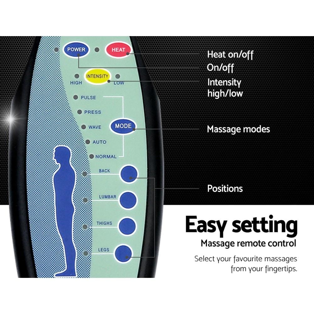 Artiss Massage Chair Recliner Chair Electric Massage Chairs Heated Lounge Swivel Sofa Leather