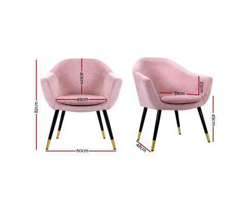 Artiss Accent Chair Retro Accent Chair