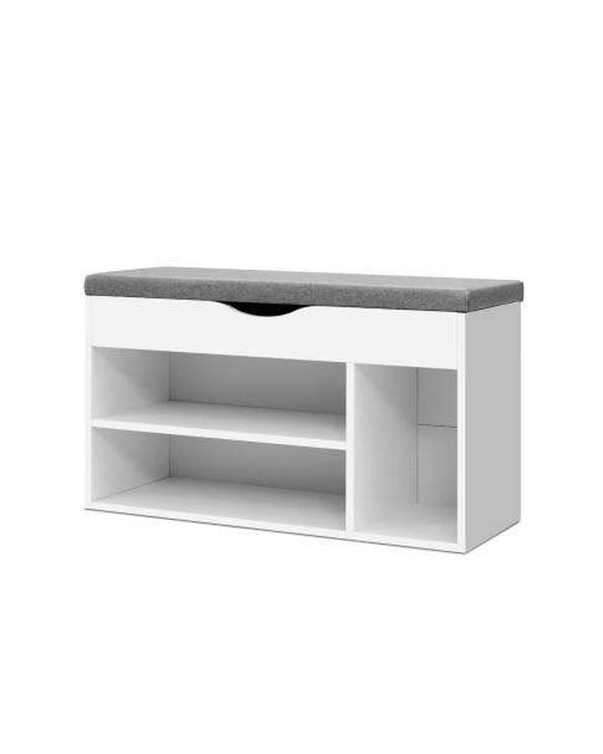 Artiss Shoe Rack Shoe Cabinet Bench Shoes Organiser Storage Rack Shelf White Cupboard Box