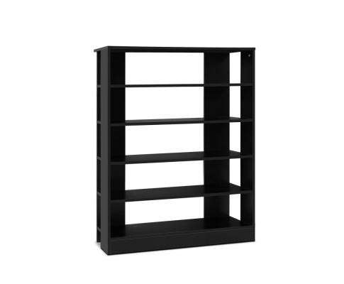 Artiss Shoe Rack Shoe Cabinet Shoes Organiser Storage Rack 30 Pairs Black Shelf Wooden