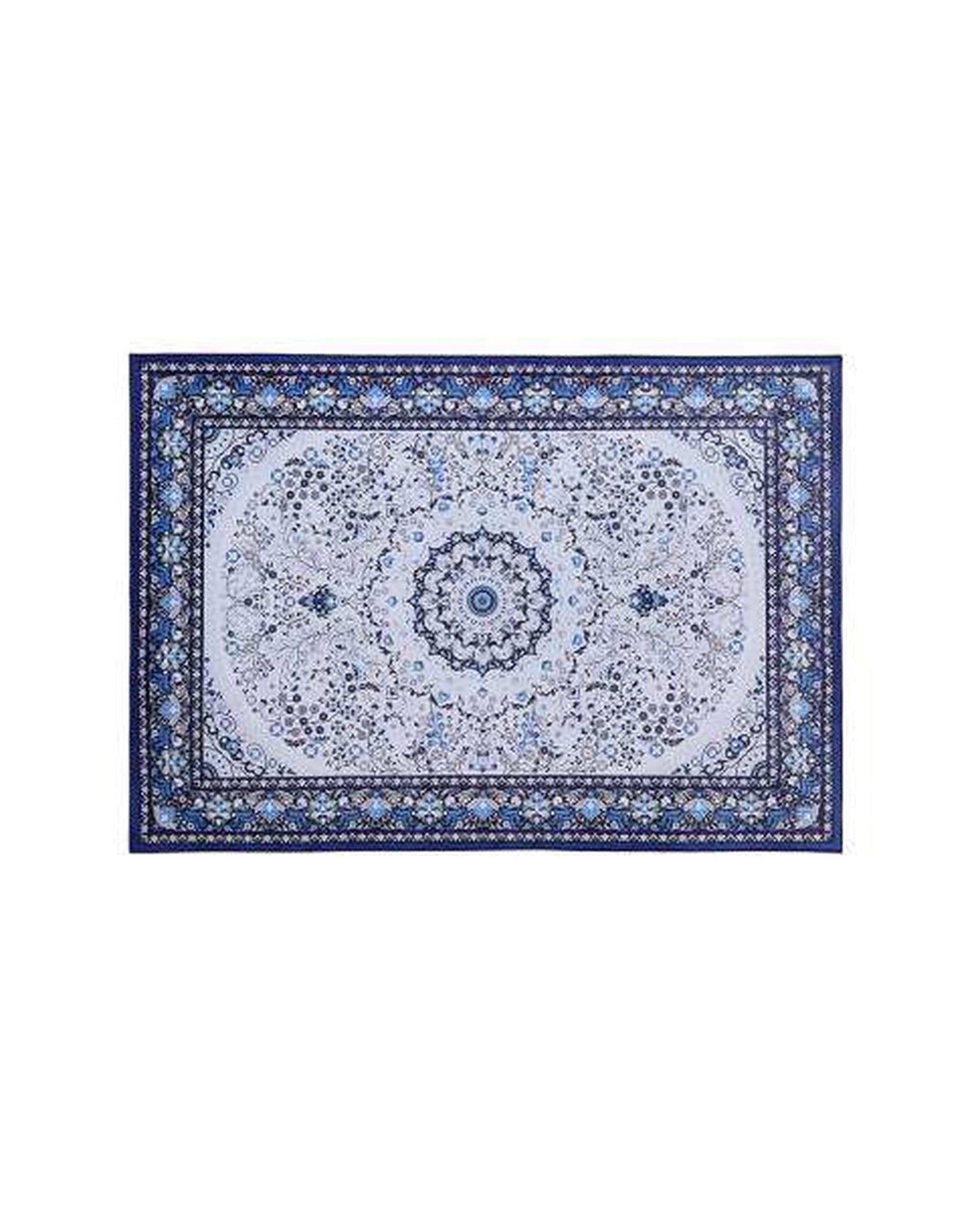 Artiss Rugs Short Pile Floor Rug Gaspar Blue