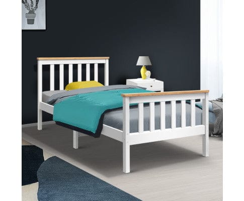 Artiss Bedframe Single Wooden Bed Frame Bedroom Furniture Kids