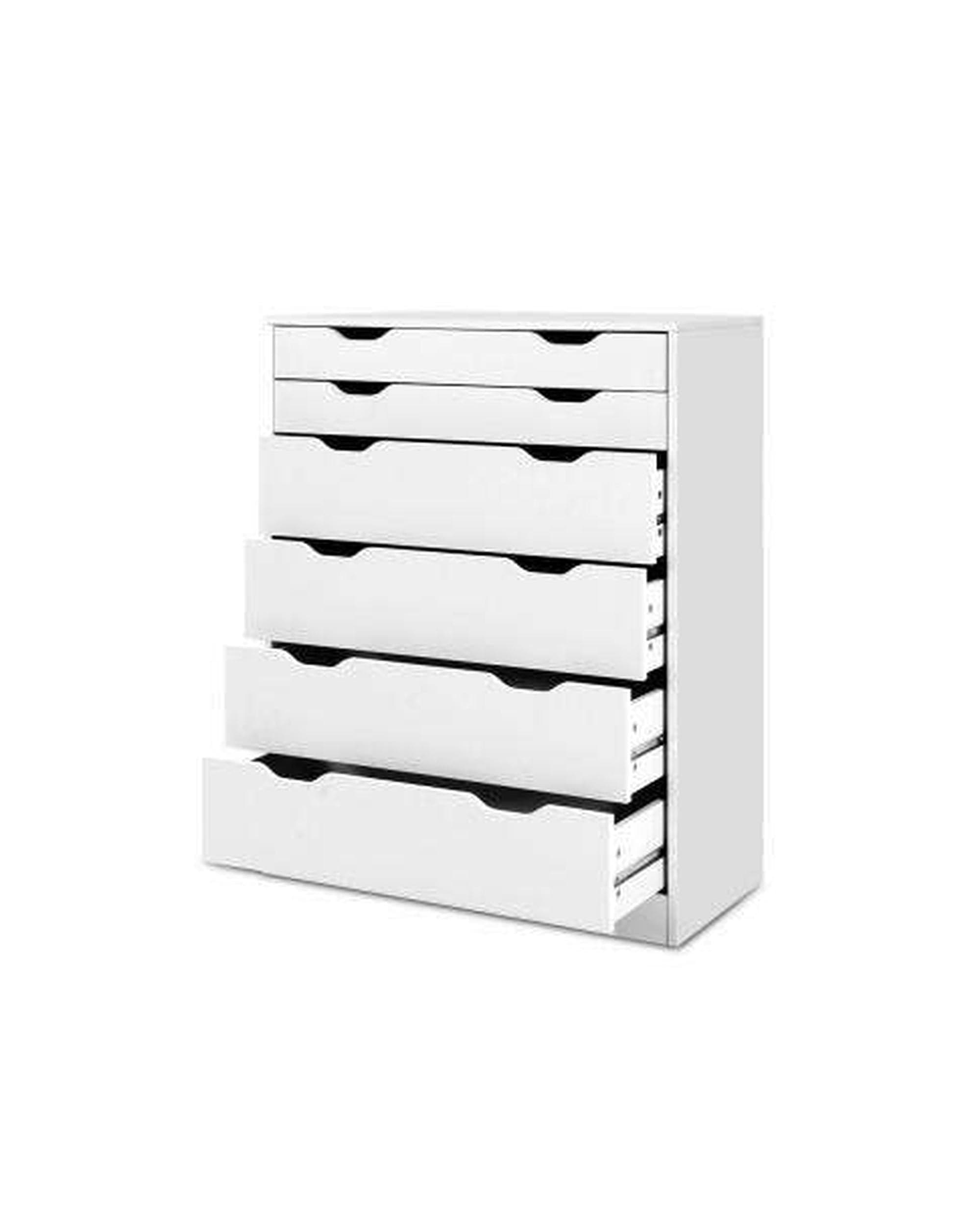 Artiss Chest of Drawers Six Chest of Drawers Neat White