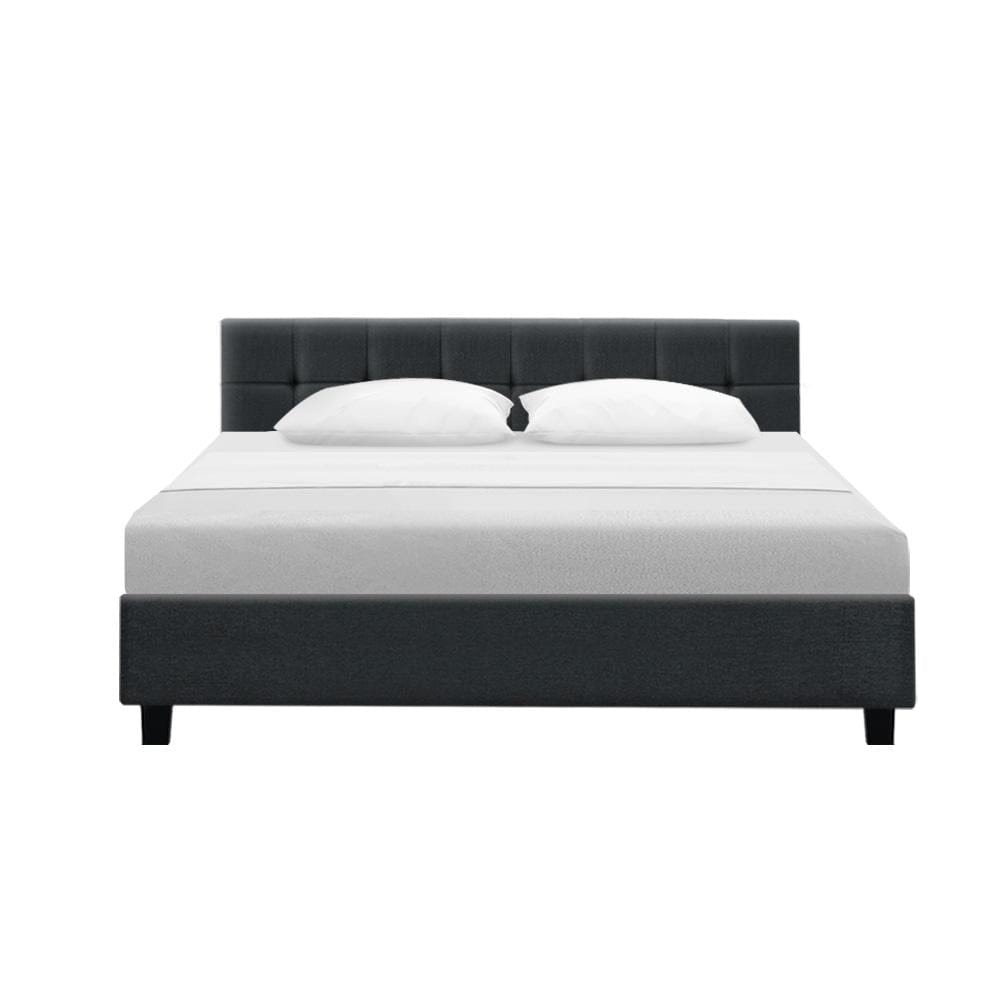Artiss Bedframe Soho Bed Frame Fabric- Charcoal King