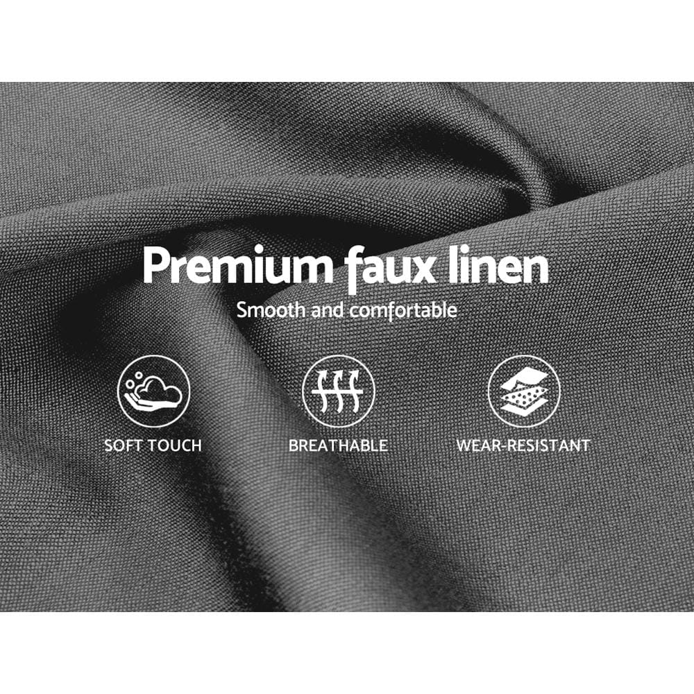 Artiss Bedframe Soho Bed Frame Fabric- Grey Double