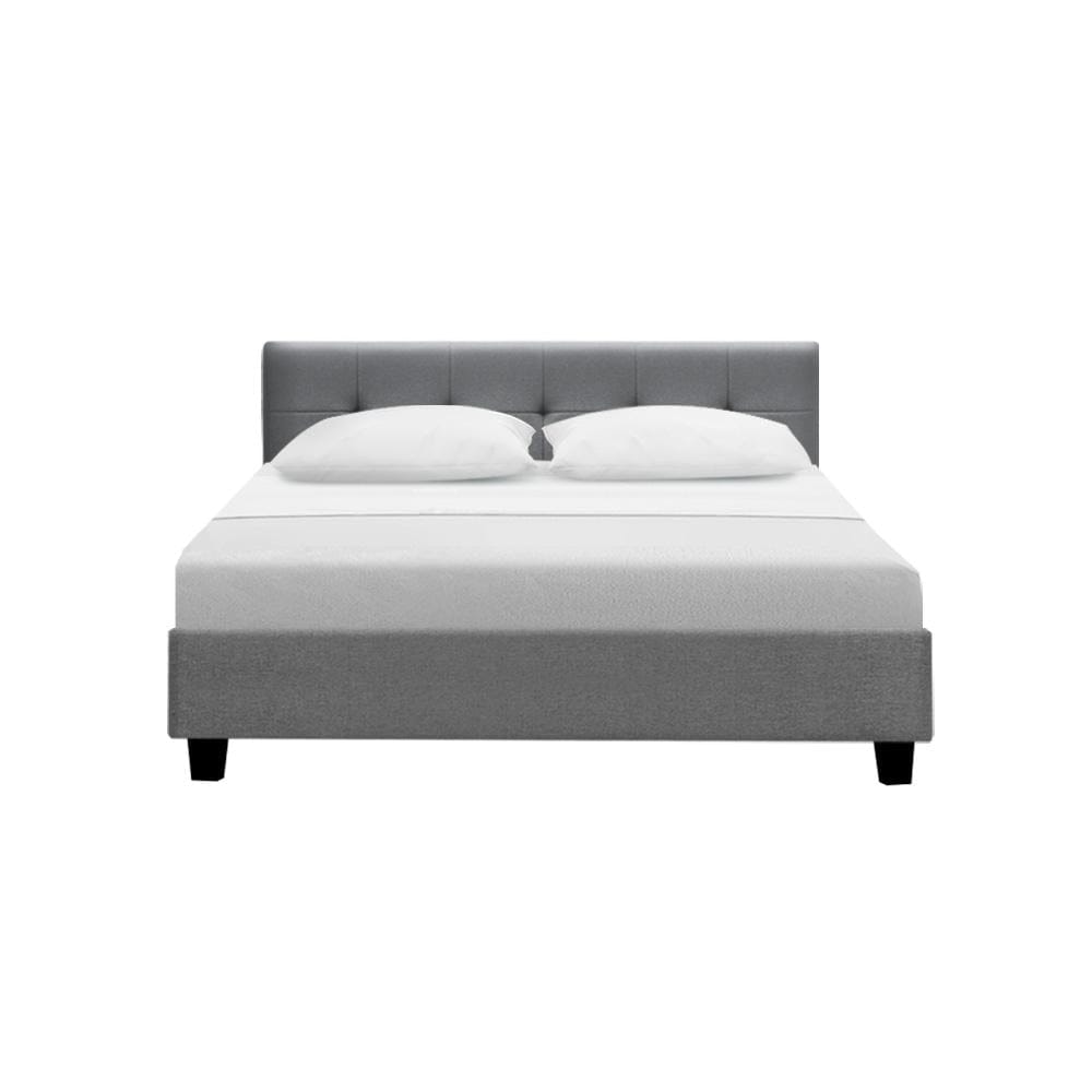 Artiss Bedframe Soho Bed Frame Fabric- Grey Double
